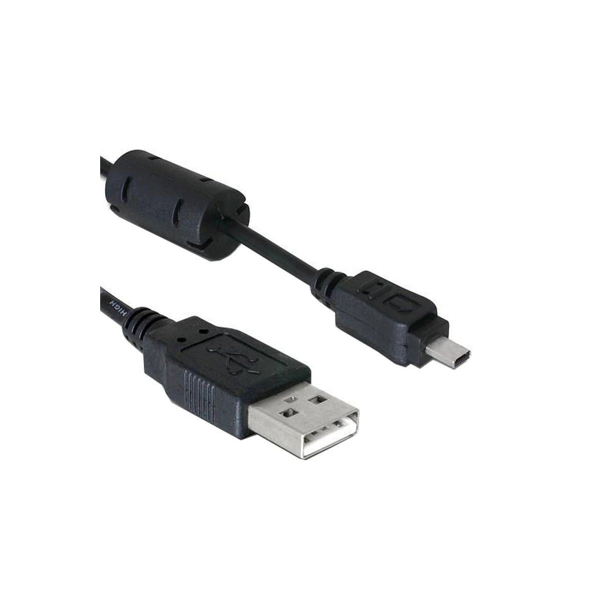 Caruba USB 2.0 | A Stecker - Mini Stecker 8-polig (UC-E6 für Nikon) | 1 Meter