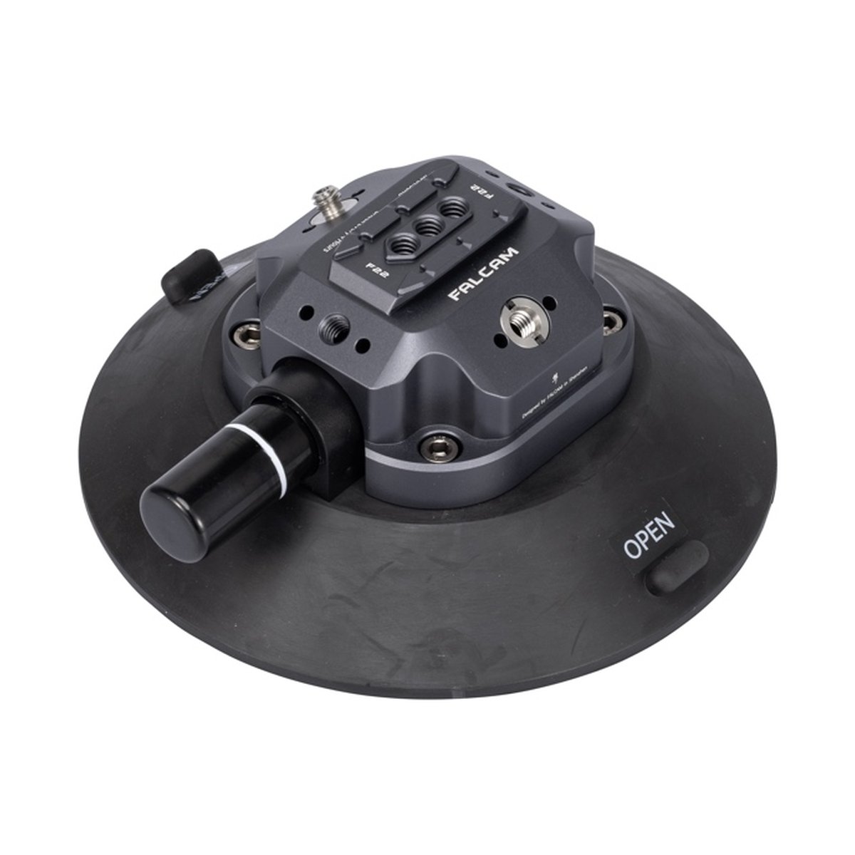 Falcam Quick Release Sucker 6 Inch 2568 - Schräge Ansicht eines Falcam F22 Saugfuss-Adapters
