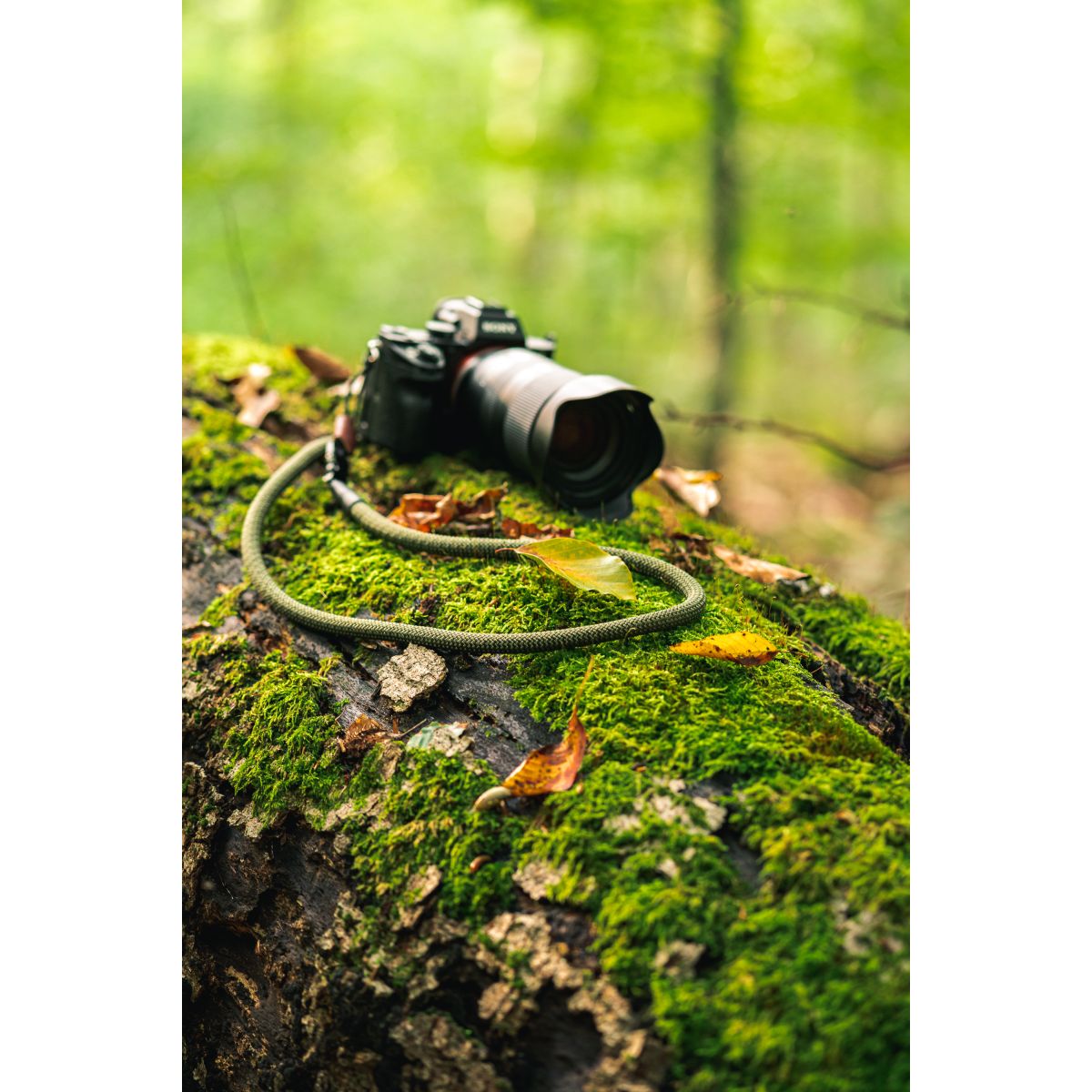 C-Rope Kameragurt aus Kletterseil 140cm Military Olive V3
