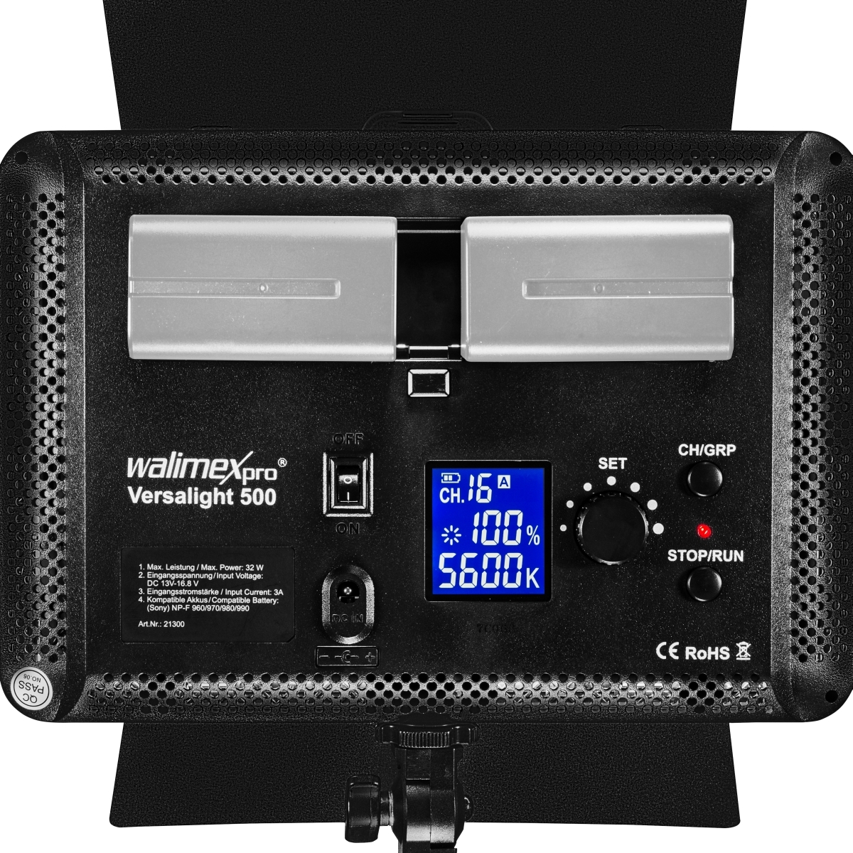 Walimex pro LED Versalight 500 Bi Color Set2 Akku