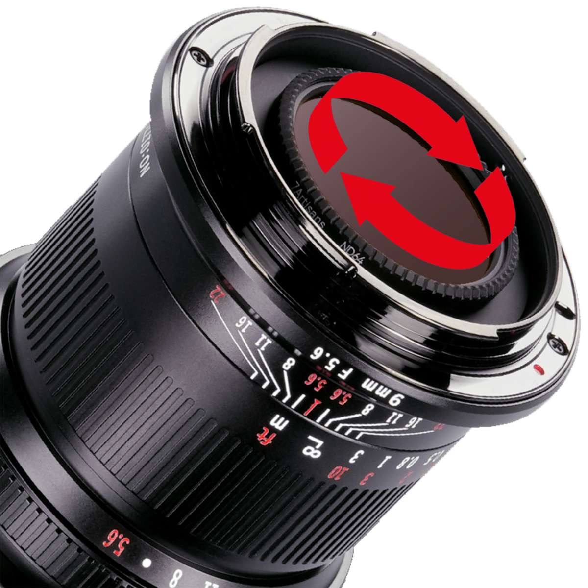 7Artisans Hinterlinsenfilter 34mm ND64 f. 9mm