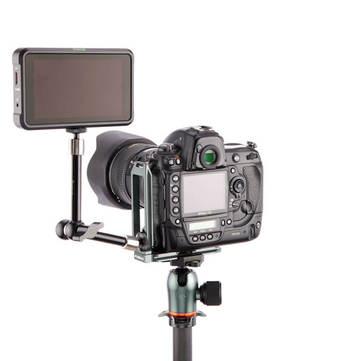 3 Legged Thing QR11-FBG 2.0, L-Winkel 115 x 125 x 38 mm für Vollformat-DSLRs, kompatibel mit Arca-Swiss - Grau