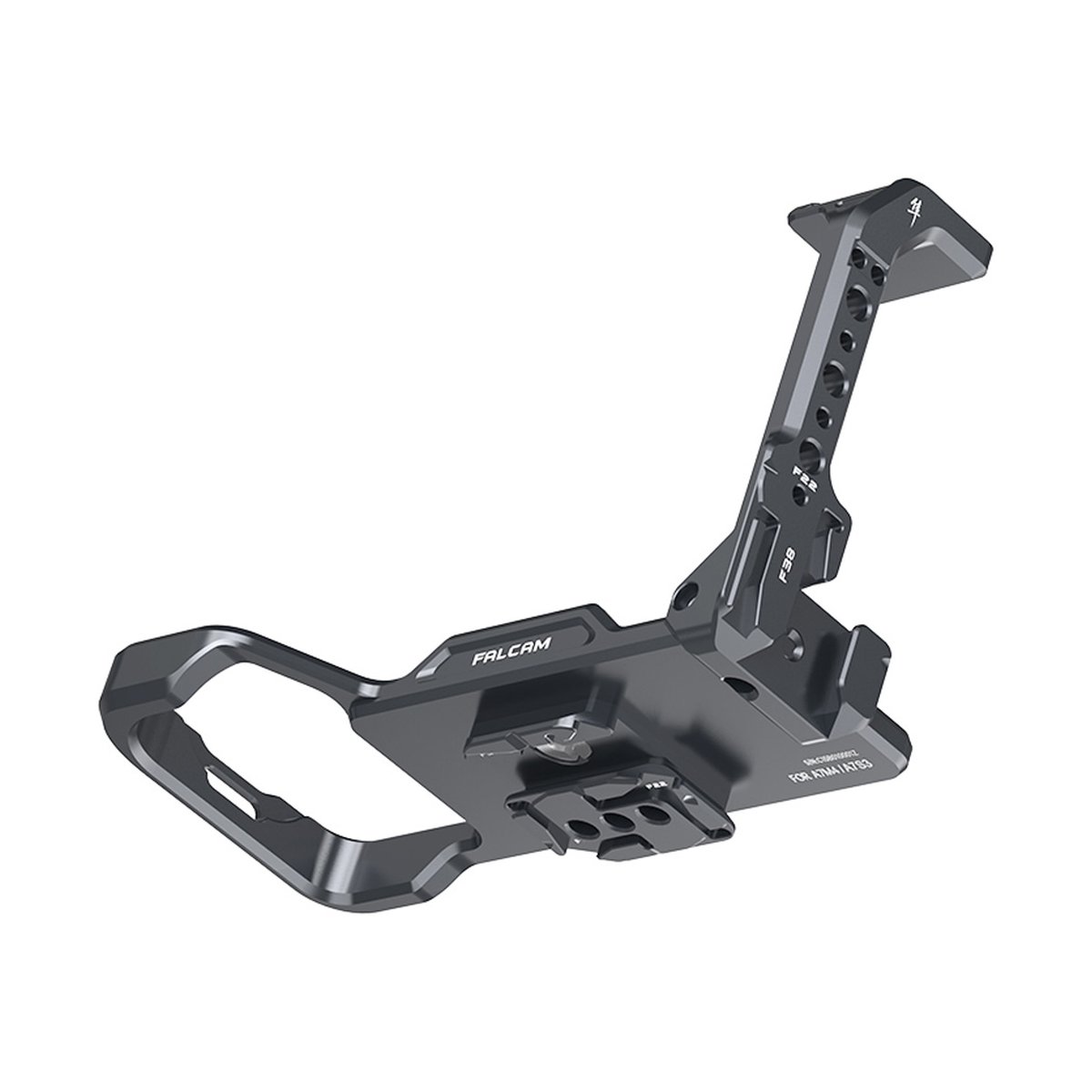Falcam F22 & F38 Quick Release L Bracket (for A7M4/A7S3) 2976 - FALCAM F38/F22 Schnellwechsel-Kamerakäfig, schräge Gesamtansicht