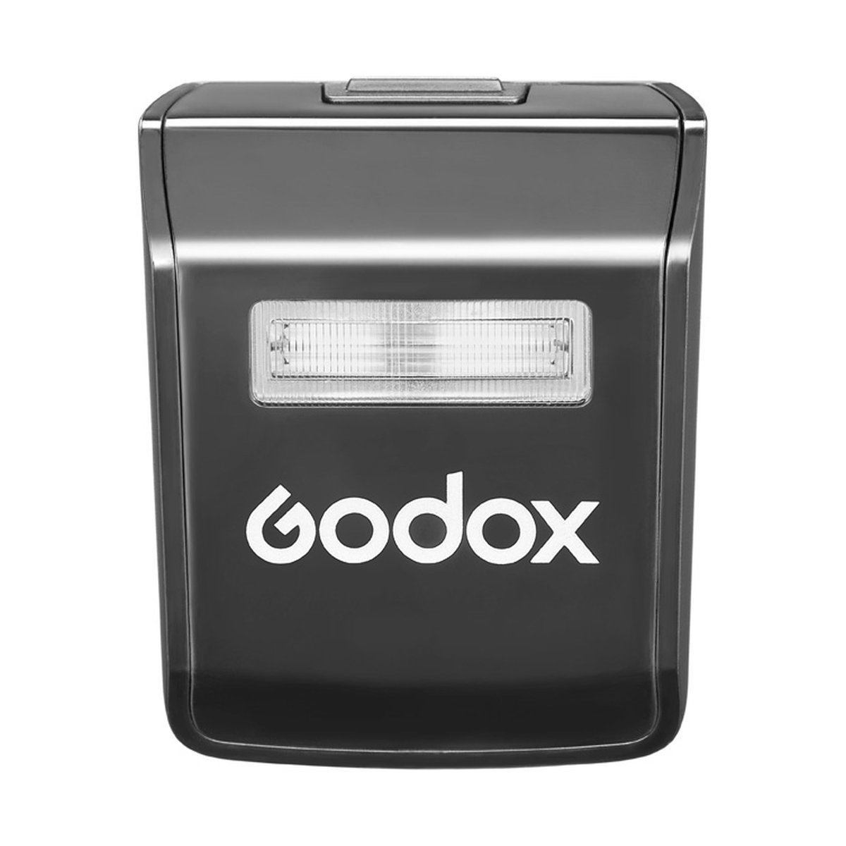 Godox Speedlite V1Pro Fujifilm - Frontansicht des schwarzen Godox Blitzgeräts