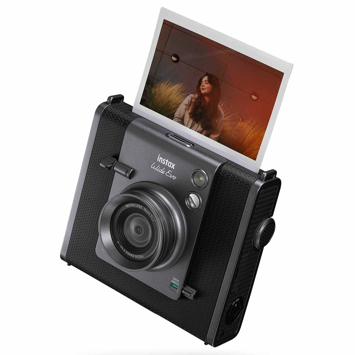 Fujifilm Instax Wide Evo EX D Sofortbildkamera Schwarz Fujifilm Instax Wide Evo EX D Sofortbildkamera Schwarz
