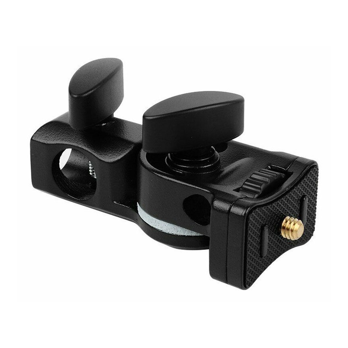 Godox AD-E2  Stand Holder for AD200/AD300Pro/MS60 - Schwarzer Kamera-Klemmhalter mit 1/4 Zoll Gewinde und Schwenkfunktion, Seitenansicht