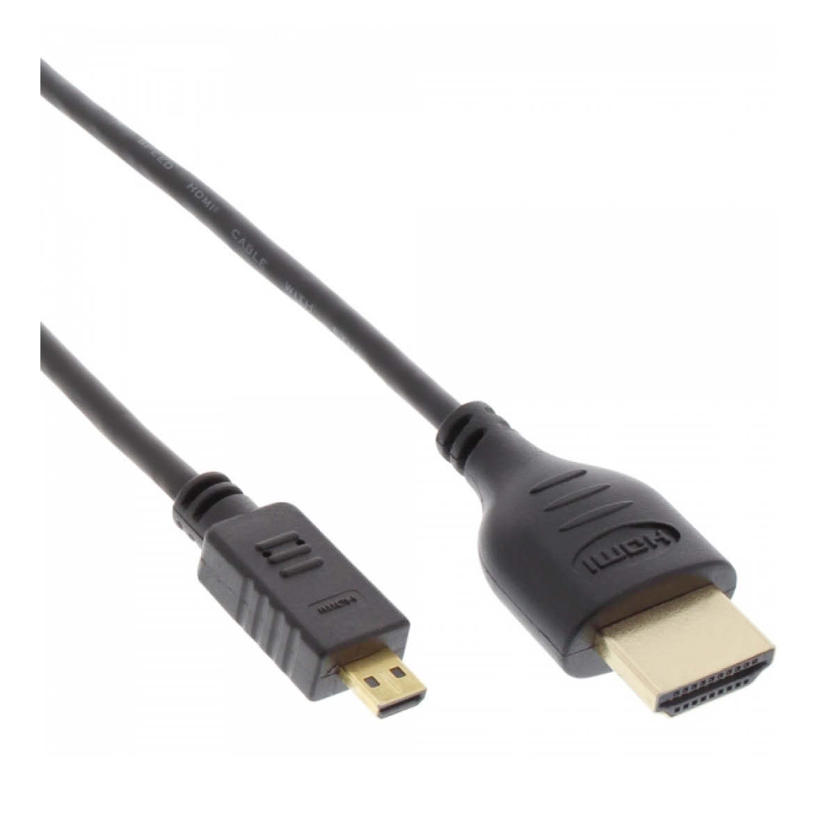 InLine Premium HDMI-A an HDMI-D Kabel Slim 1m