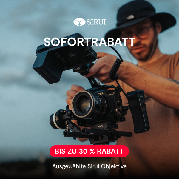 Sirui Kameraobjektive im Angebot mit Sofortrabatt Aktion für Foto- und Videografie Enthusiasten