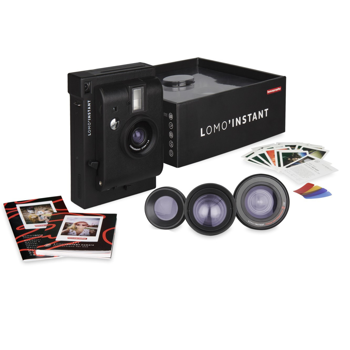 Lomography Lomo'Instant schwarz Kit mit Objektivaufsätzen
