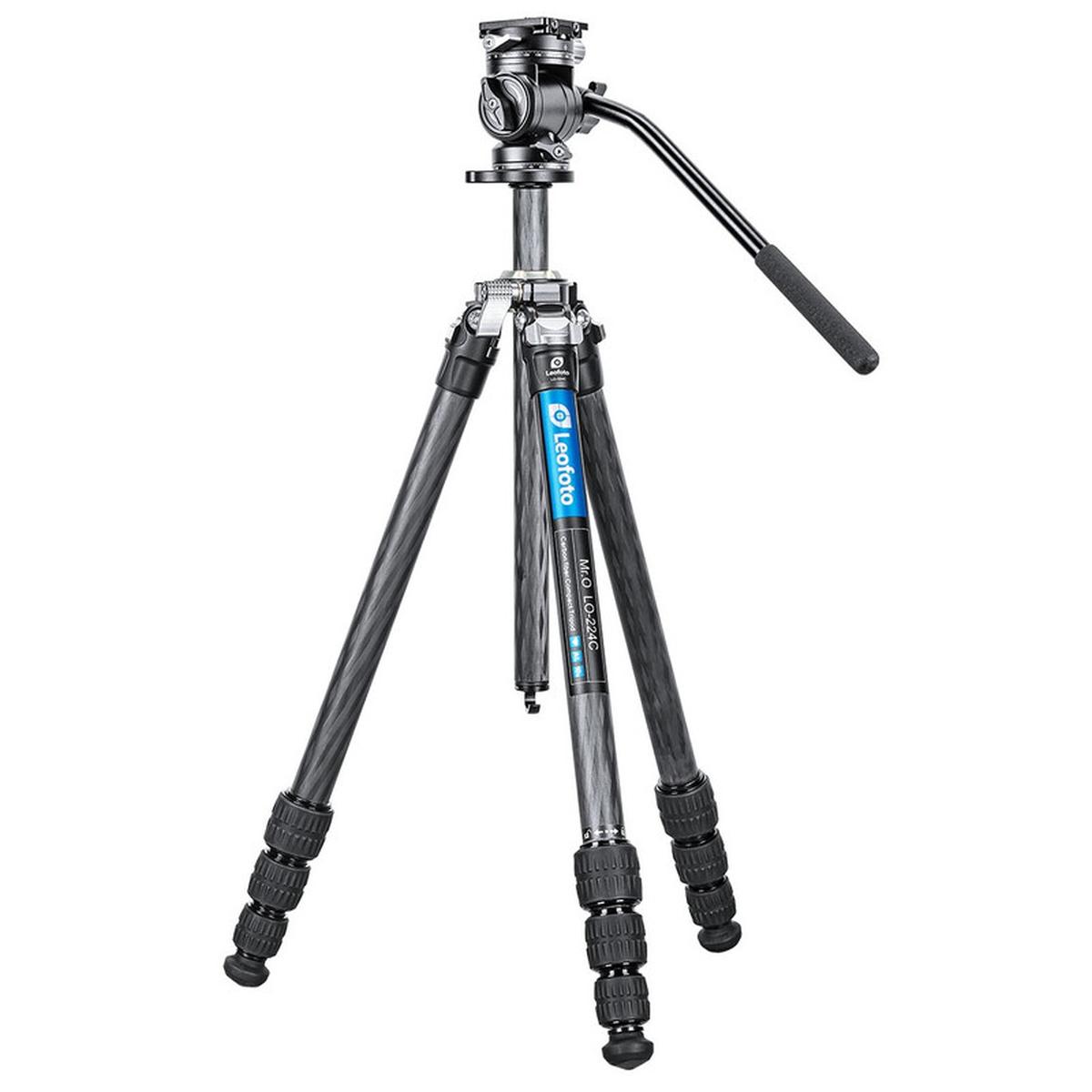 Leofoto Carbon-Dreibeinstativ LO-224C Mr.O + Videoneiger BV-1R Leofoto Carbon-Dreibeinstativ LO-224C Mr.O + Videoneiger BV-1R