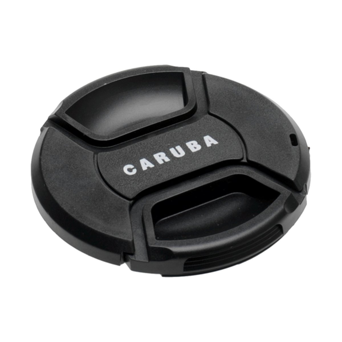 Caruba Clip Objektivdeckel 40.5mm - Frontansicht schwarzer Caruba Objektivdeckel