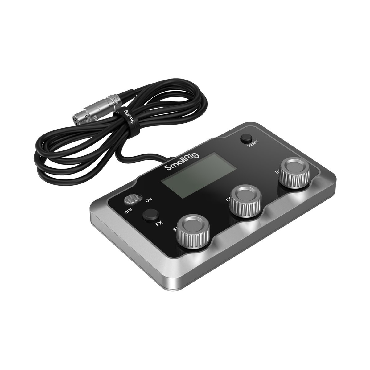 SmallRig 3980 Bedienfeld COB LED- Videoleuchte - LIEFERUMFANG: SmallRig Audio-Interface mit Display, Drehknöpfen und XLR-Kabel.