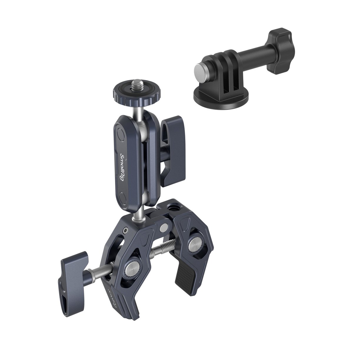 SmallRig 3757B Crab Shaped Clamp mit Kugelkopf Magic Arm - Lieferumfang: SmallRig Super Clamp mit Kugelkopf-Arm und GoPro Adapter.