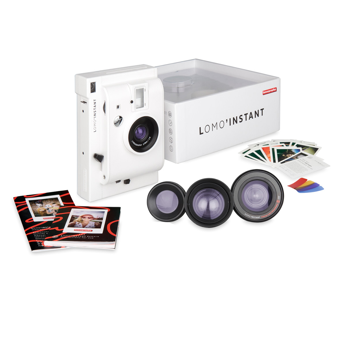 Lomo'Instant Mini White + 3 Lenses