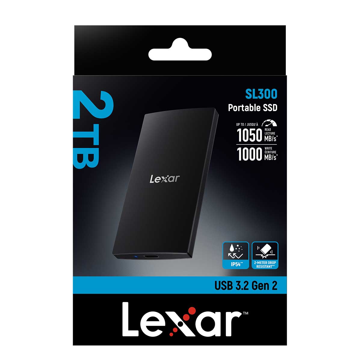Lexar 2TB tragbare SSD SL300 USB 3.2 Gen2