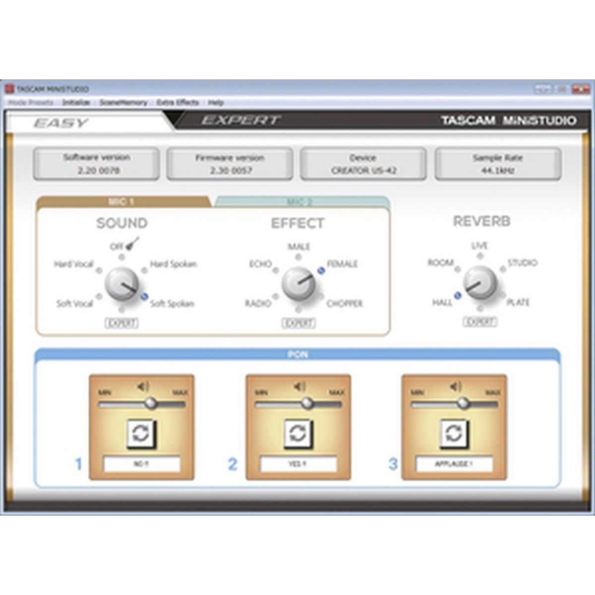 Tascam Ministudio Creator US-42B Aufnahmemischpult