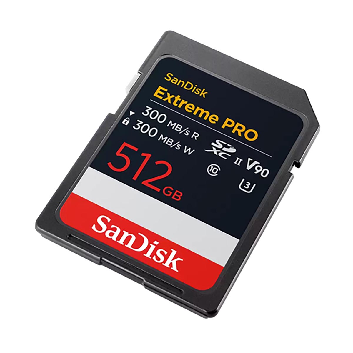 SanDisk 512 GB SDXC Extreme Pro 300MB/s (Schreiben/Lesen) V90 UHS-II