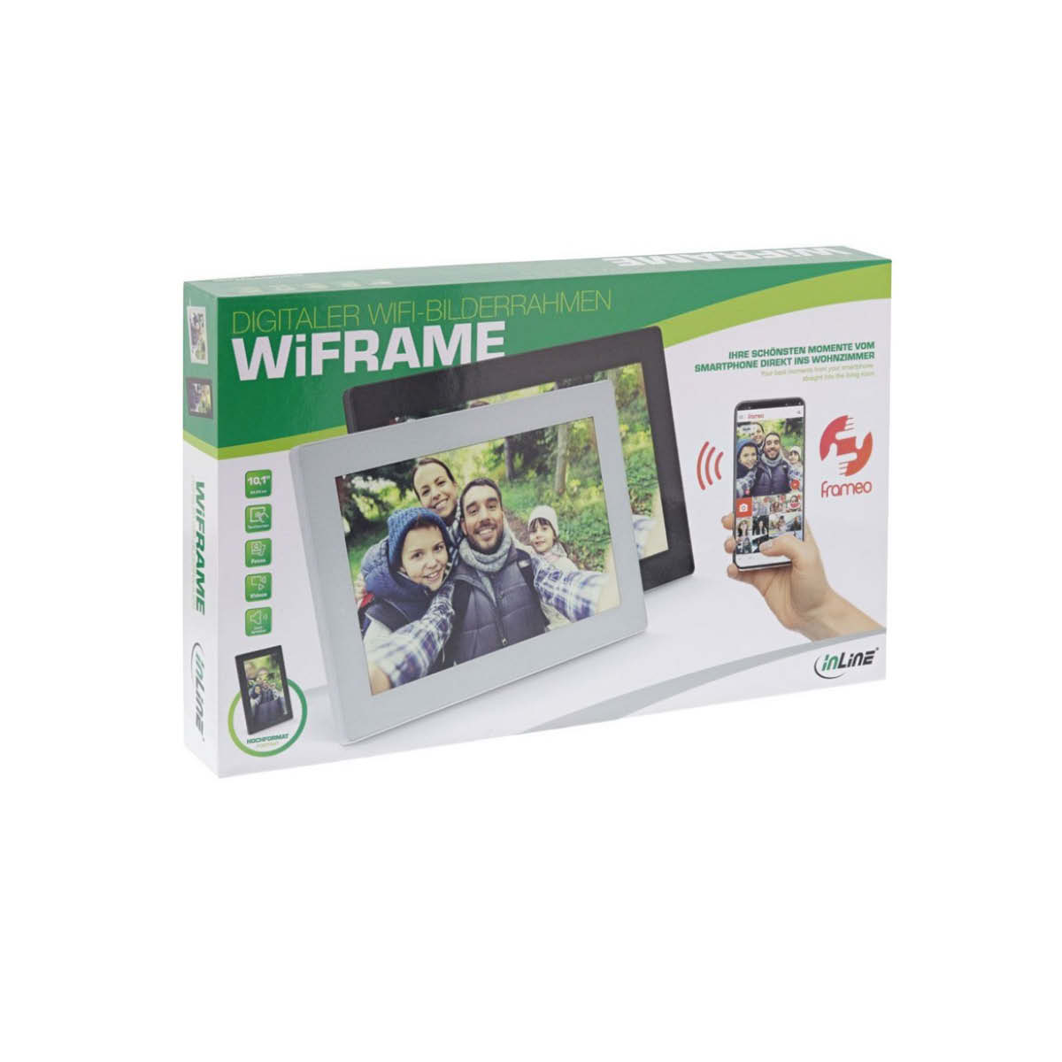 InLine WiFrame 10,1" Frameo App Schwarz