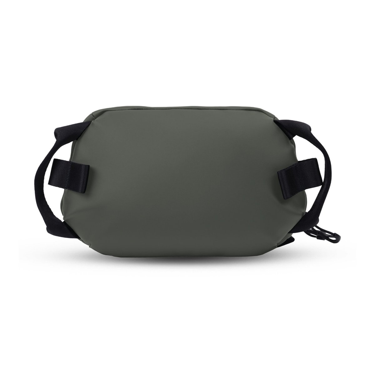 WANDRD Tech Bag Large Wasatch Green - Rückansicht der grünen Gürteltasche mit schwarzen Riemen