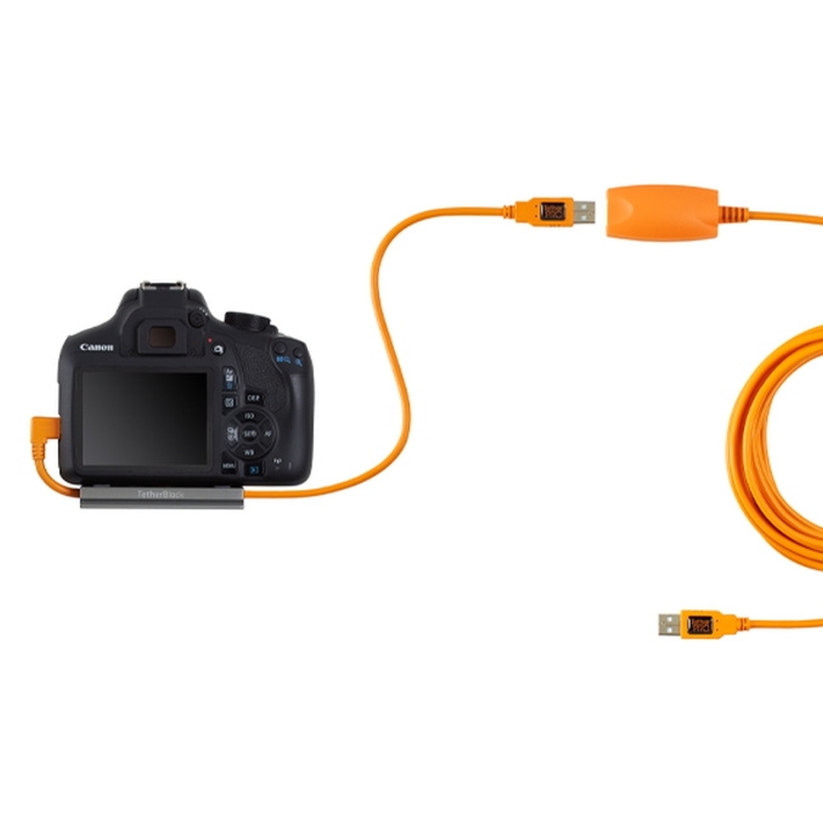 Tether Tools TetherPro USB 2.0 an Mini B 5-Pin Pigt. 50 cm orange