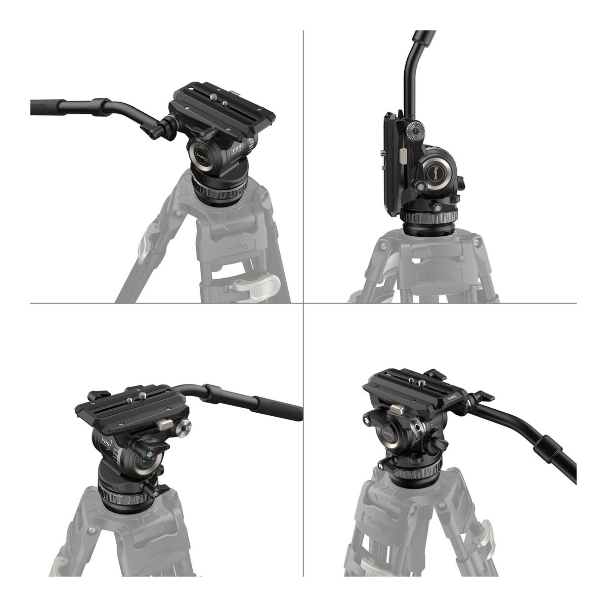SmallRig 4287 Professioneller Fluidkopf PH8 - Schwenkkopf: Ansichten aus verschiedenen Winkeln