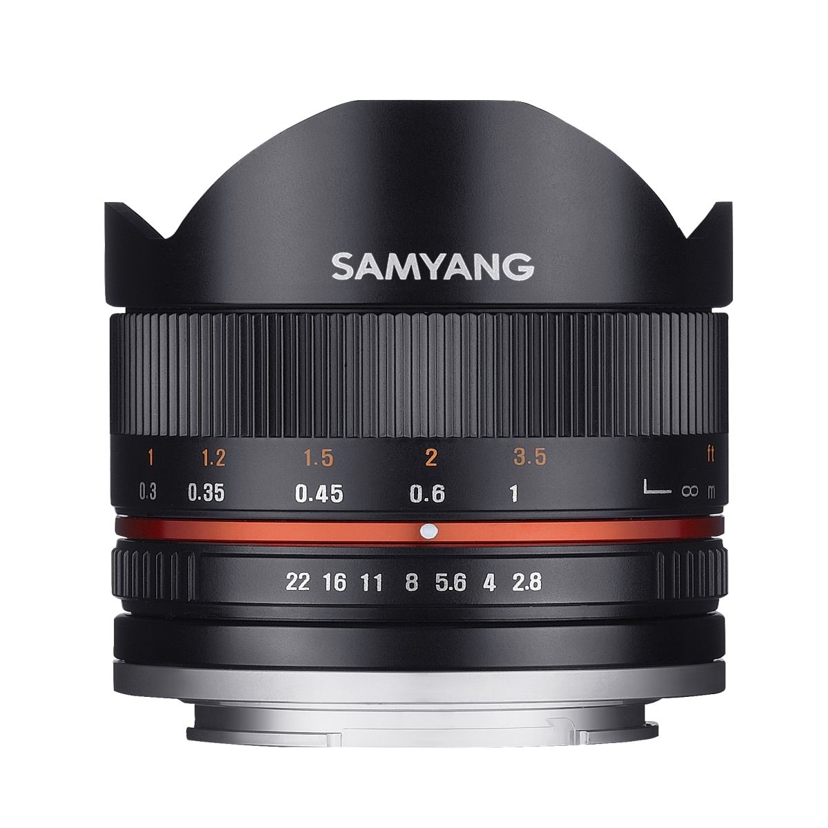 Samyang MF 8 mm 1:2,8 Fisheye II für Fujifilm XF Schwarz