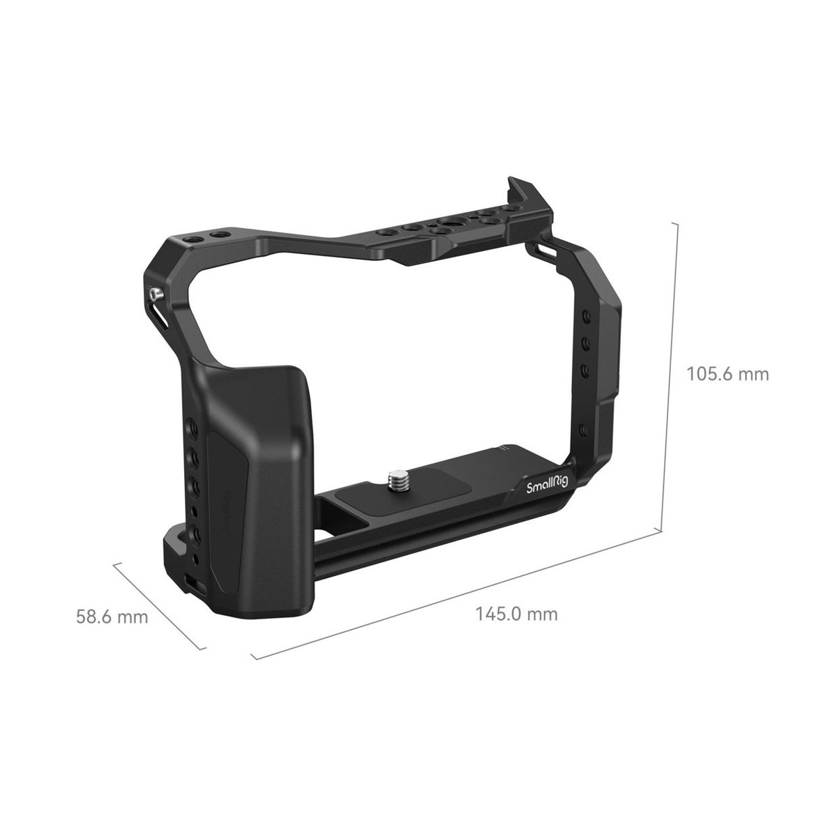 SmallRig 4135 Cage für Fujifilm X-T5 - Isometrische Ansicht SmallRig Kamera-Cage mit Bemaßung