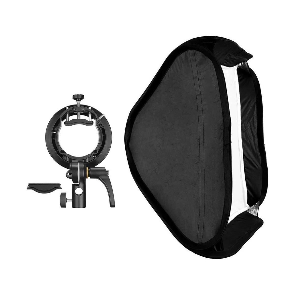 Godox S2-type Bracket Bowens + Softbox 80x80cm + Grid