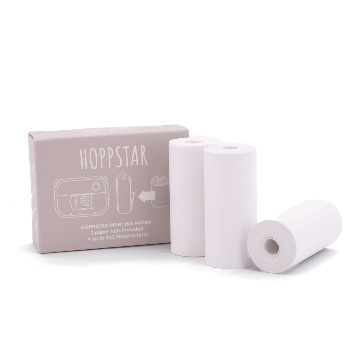 Hoppstar 3er Pack Papierrollen Weiss Hoppstar 3er Pack Papierrollen Weiss