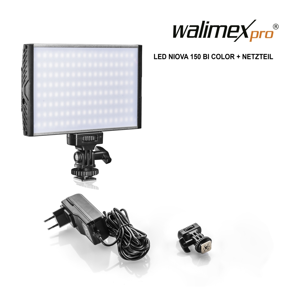 Walimex pro LED Niova 150 Bi Color + Netzteil