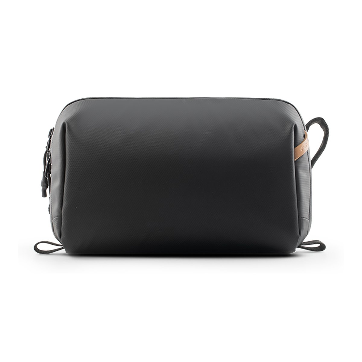 PGYTECH Wash Pouch(Twilight Black) - Frontansicht der schwarzen Kulturtasche
