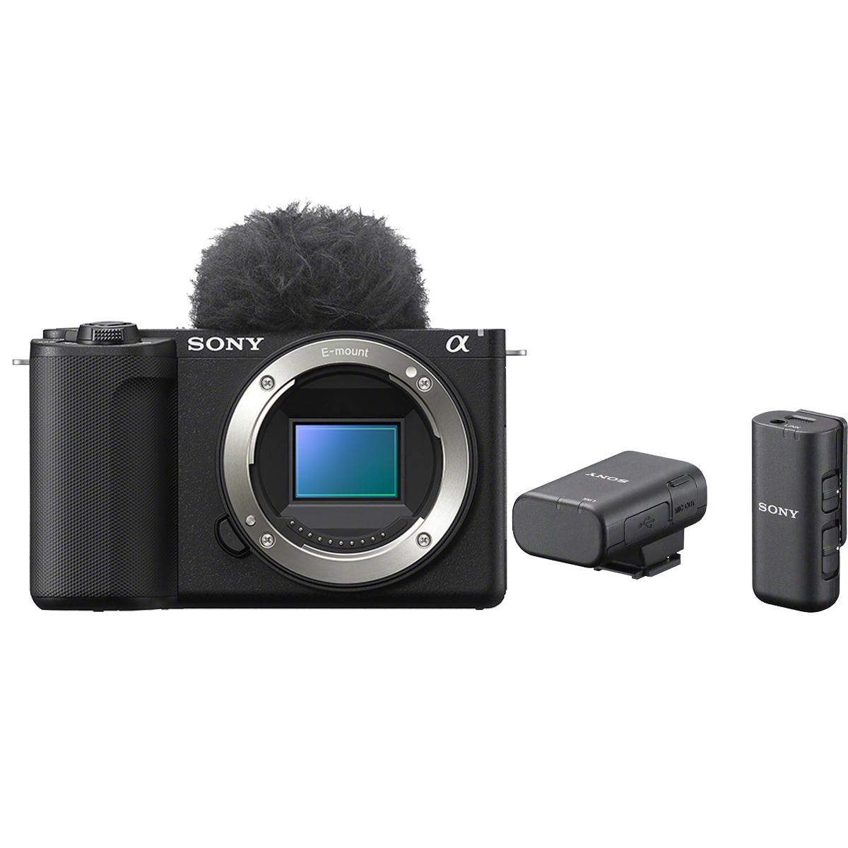 Sony Alpha ZV-E10 II + Sony ECM-W3 Kabelloses Mikrofonsystem