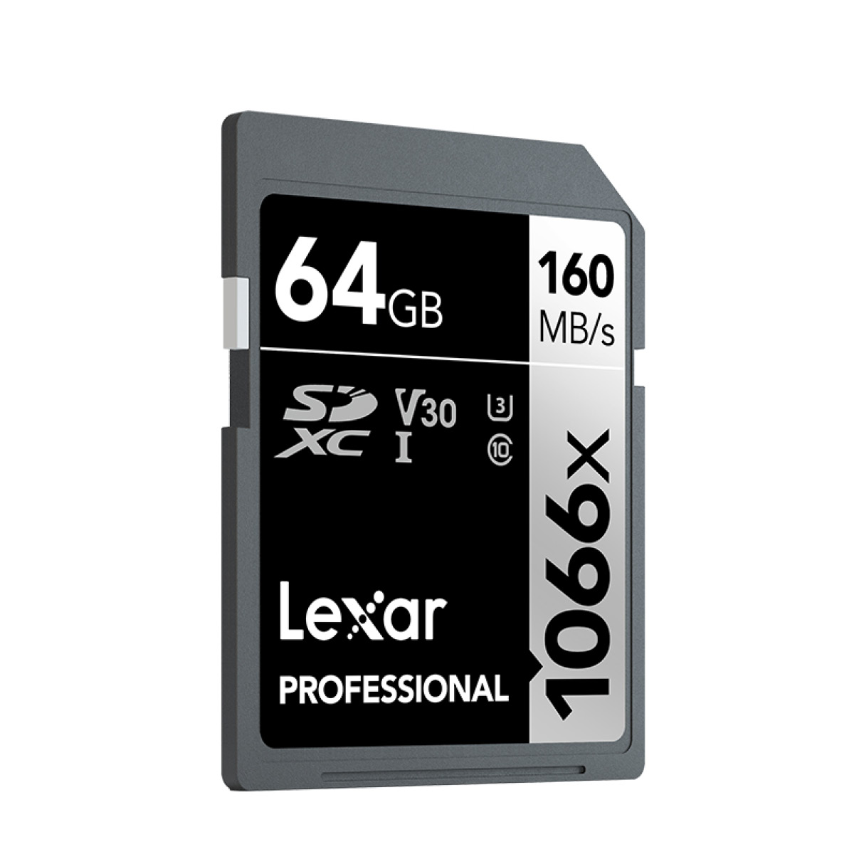 Lexar 64 GB SD 1066x V30 Pro Silver