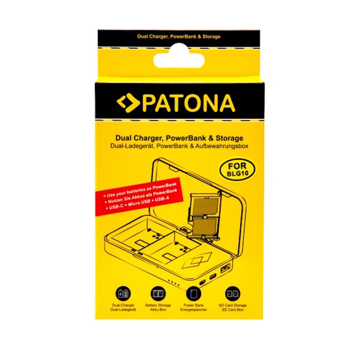 Patona Dual Ladegerät f. Panasonic DMW-BLG10