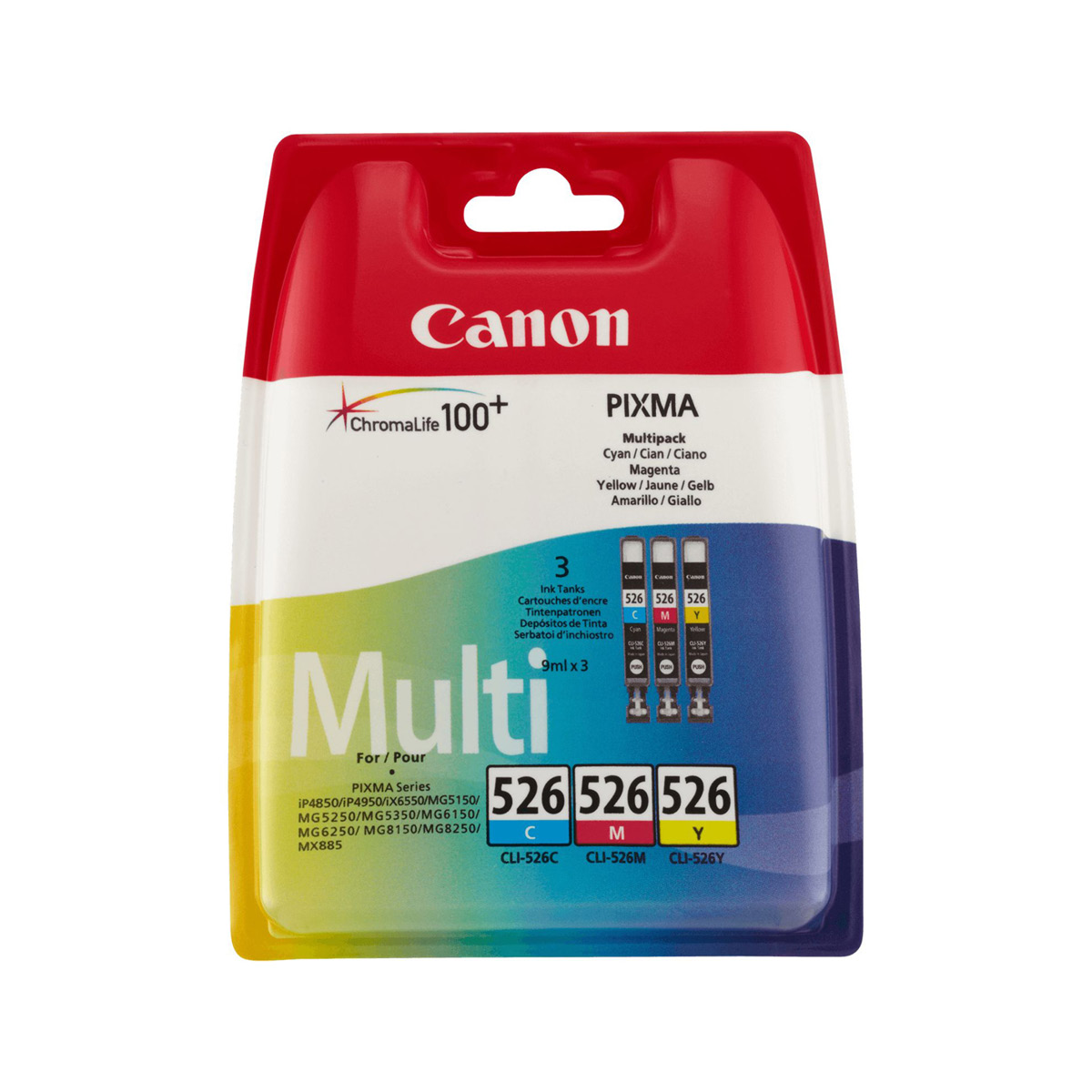 Canon CLI-526 Multipack 3x9ml Tinte cyan/ magenta/ yellow