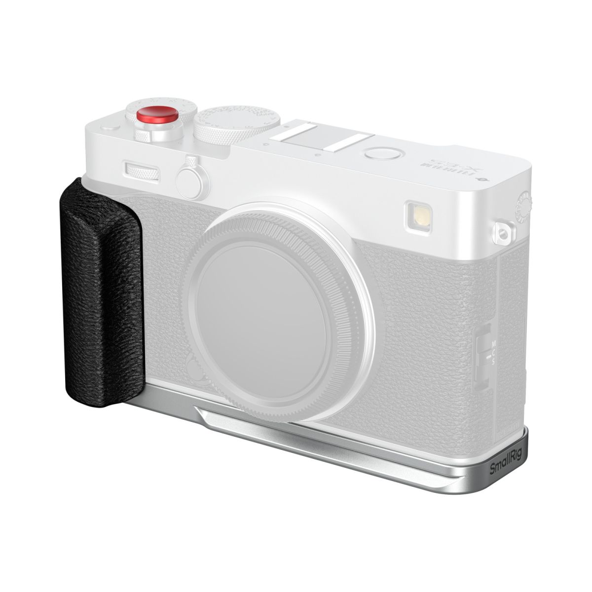 SmallRig 5447 L-Shaped Mount Plate mit Silicone Handle für Fujifilm X-E5 Silber
