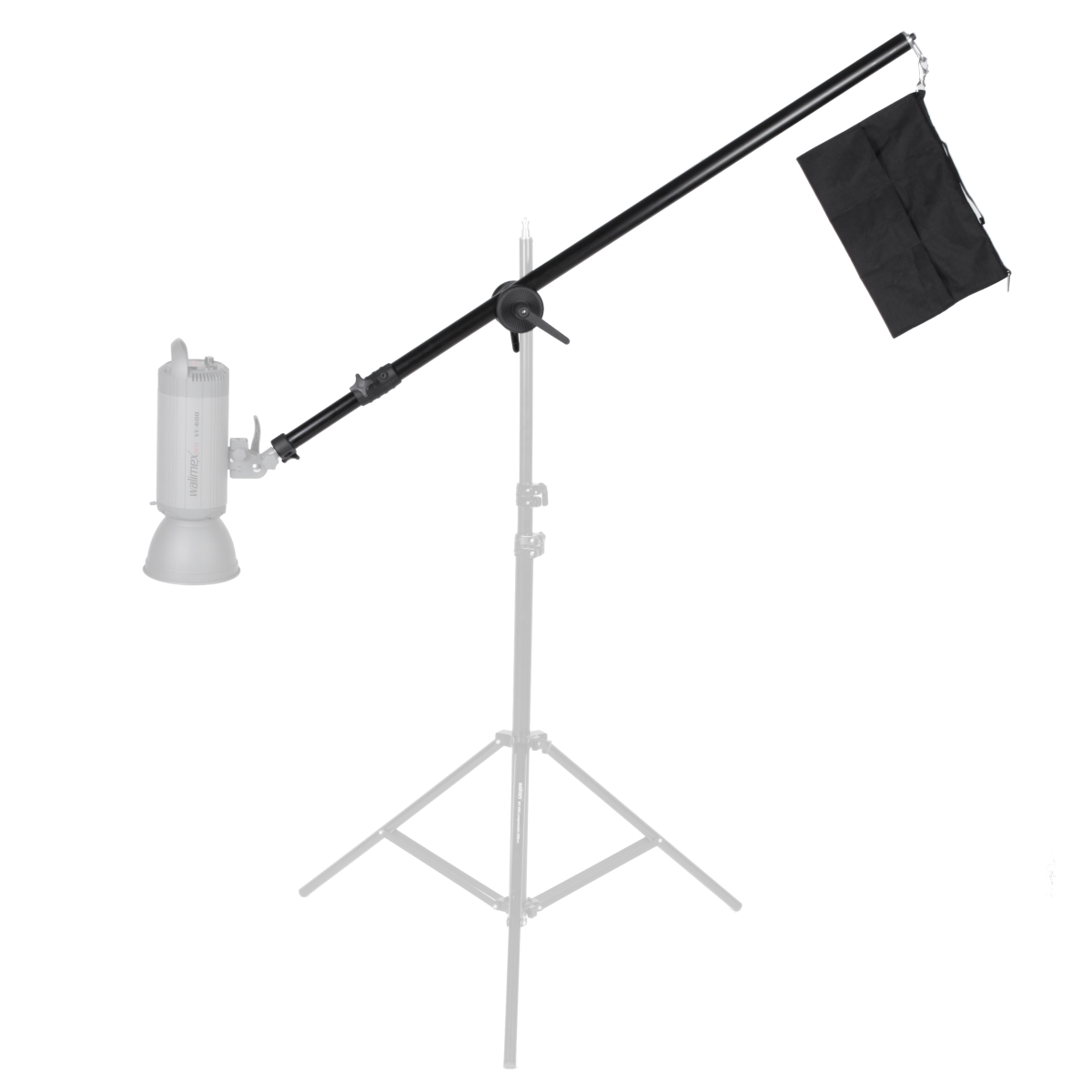 Walimex pro Galgen Deluxe mit Beschwerung 120-220 cm