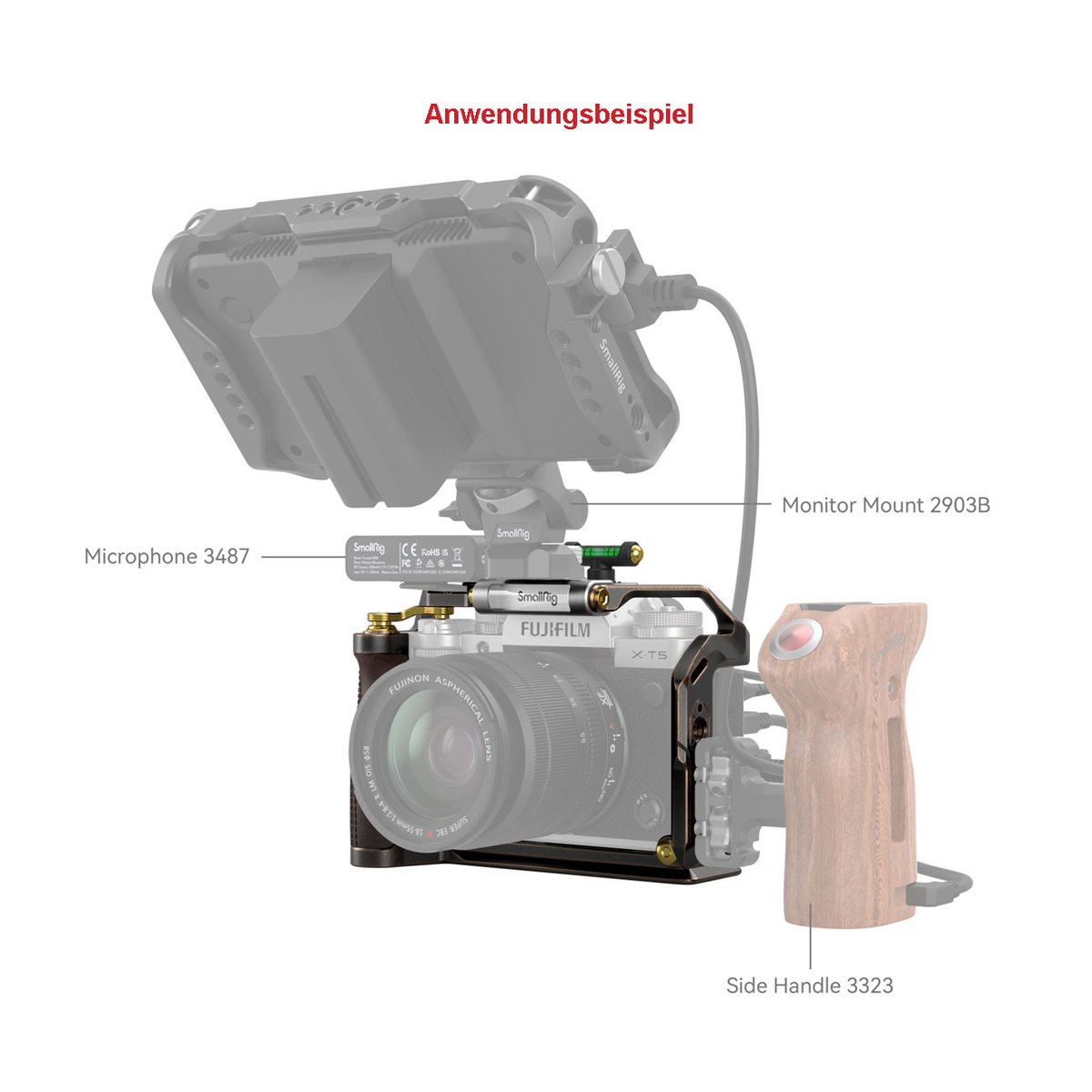 SmallRig 3870 Retro Cage für Fujifilm X-T5 - Anwendungsbeispiel