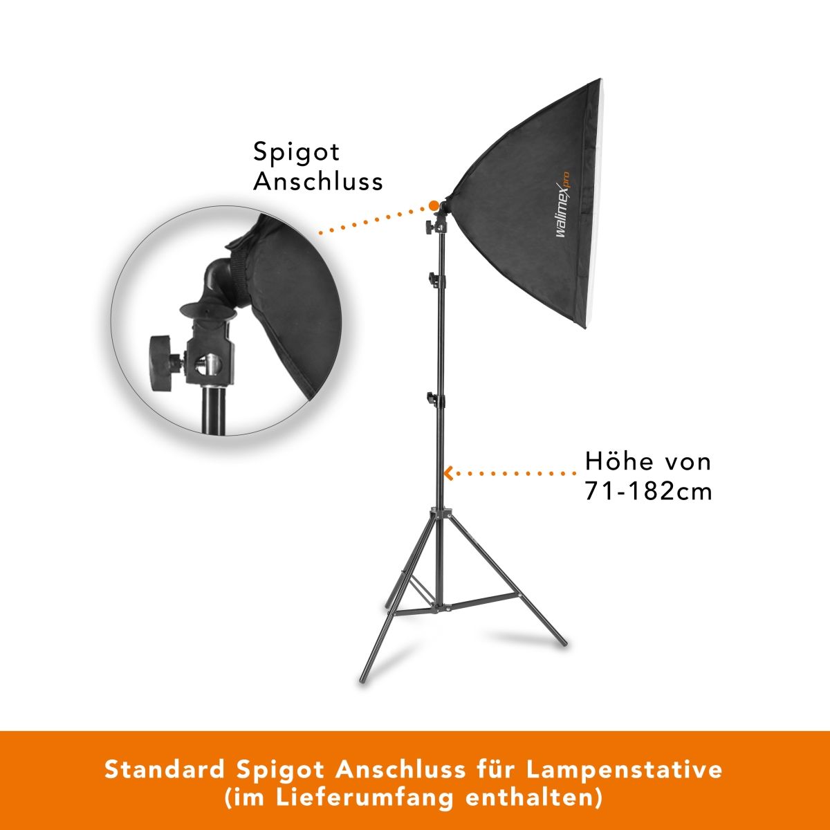 Walimex pro LED 60W Softbox 40 x 60 cm Bi Color Kit 1
