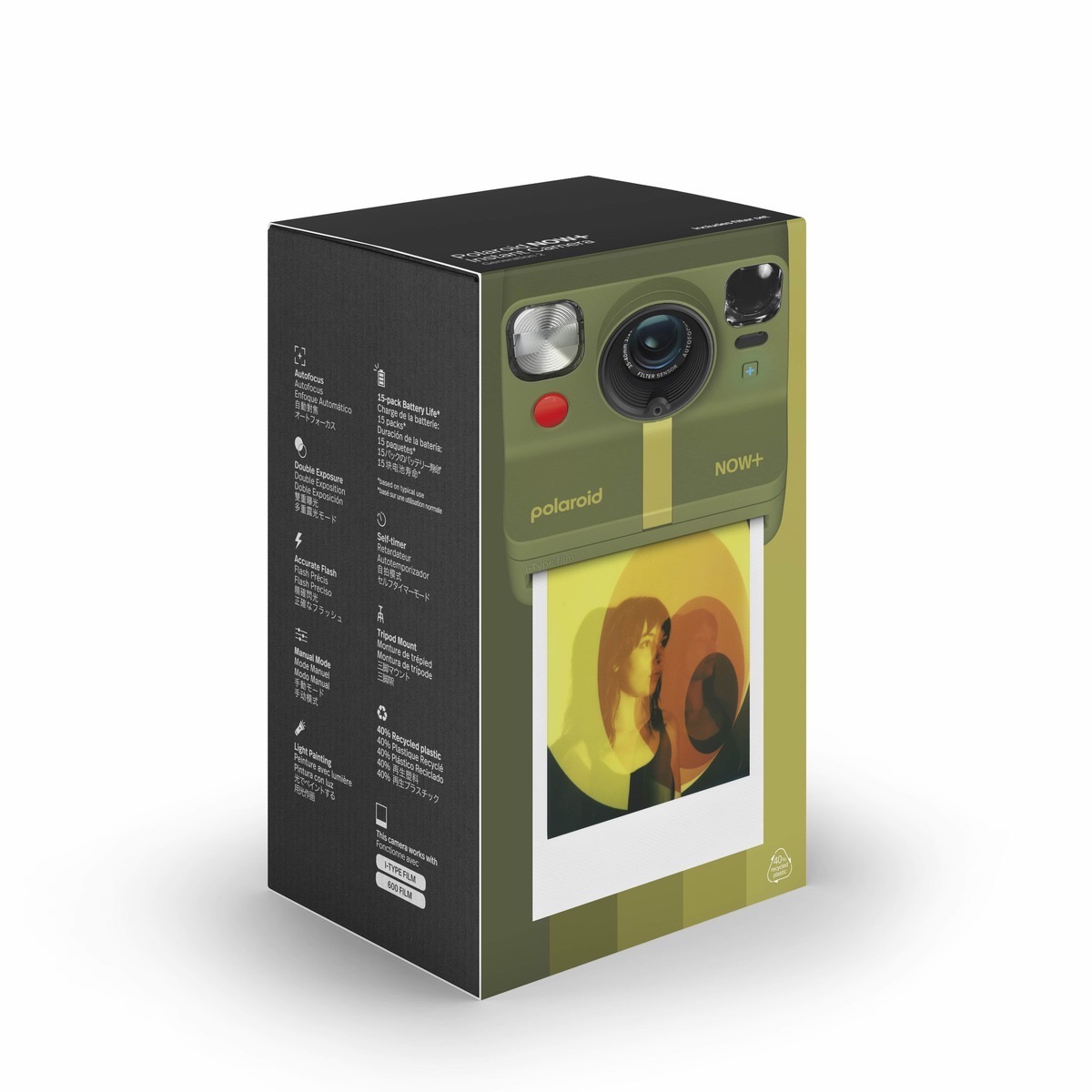 Polaroid Now+ V2 Sofortbildkamera Waldgrün