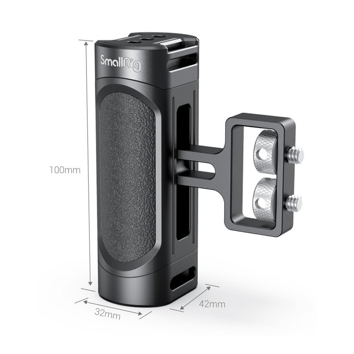 SmallRig 2916 Mini Seitengriff (1/4"-20 Schrauben) - Abmessungen des SmallRig Kamera-Seitengriffs