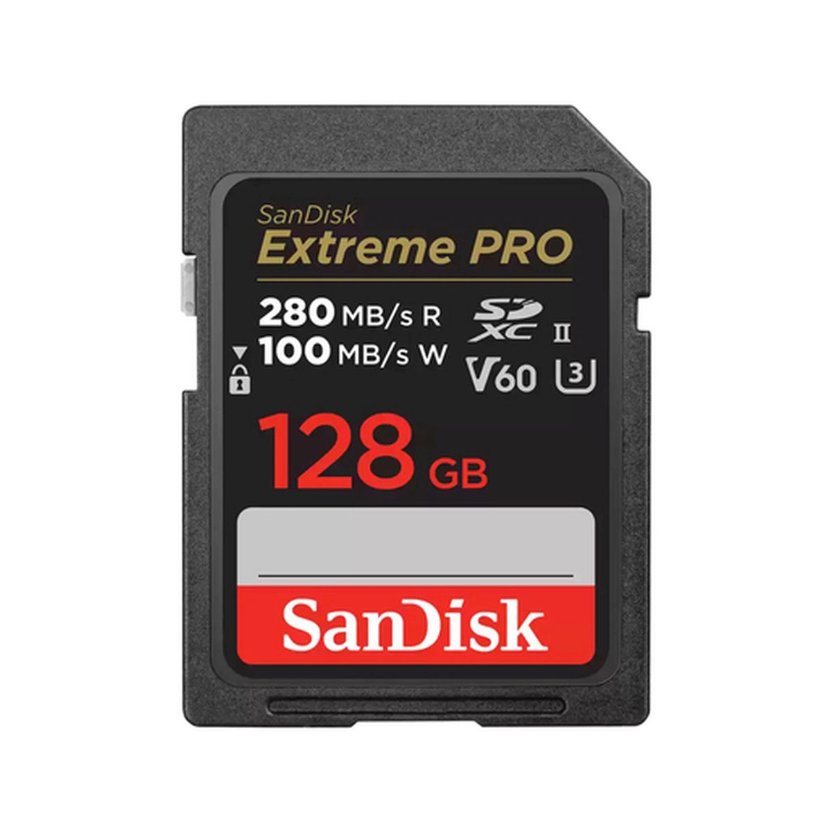 SanDisk 128 GB SDXC ExtremePro R 280MB/s V60 UHS-II, Class 10 Speicherkarte SanDisk 128 GB SDXC ExtremePro R 280MB/s V60 UHS-II, Class 10 Speicherkarte