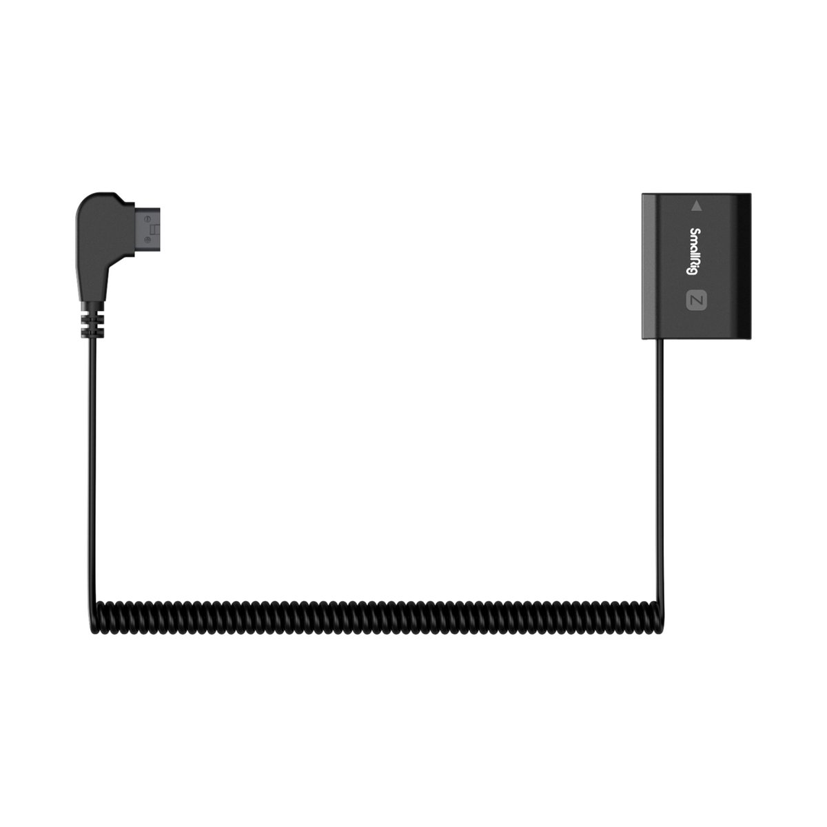 SmallRig 4253B D-Tap zu NP-FZ100 Dummy Batterie Stromkabel (Sony) - Stromkabel mit gewinkeltem USB-C zu SmallRig Z Dummy-Akku, gewendelt