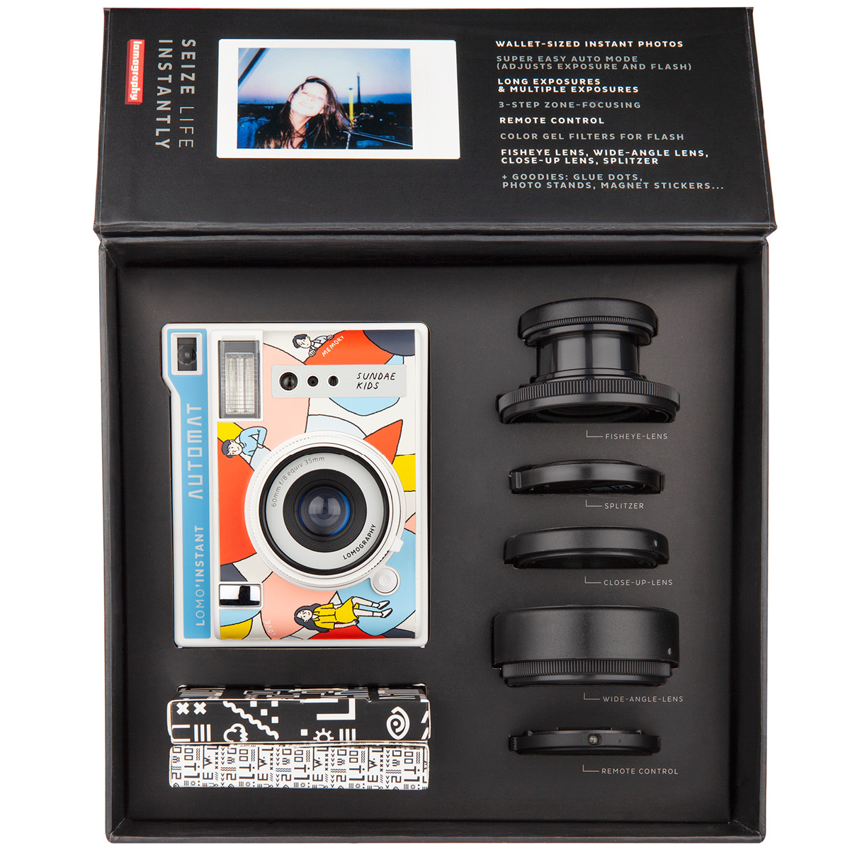 Lomography Lomo'Instant Automat Sundae Kids Kit mit Objektivaufsätzen