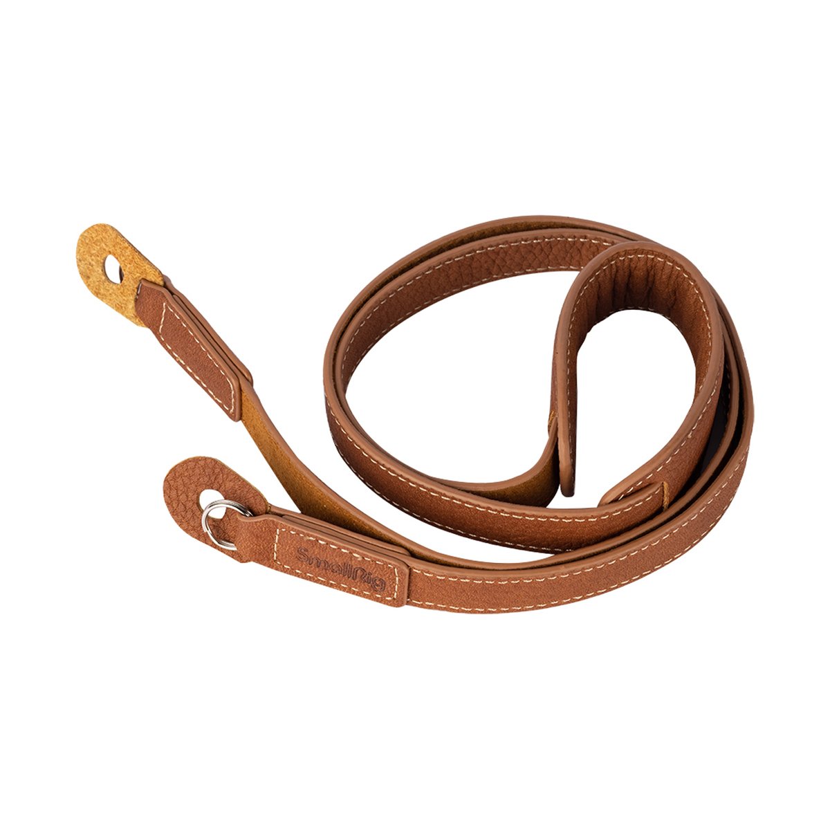SmallRig 3485 Leder-Kameragurt - Brauner Kameragurt aus Leder, Gesamtansicht