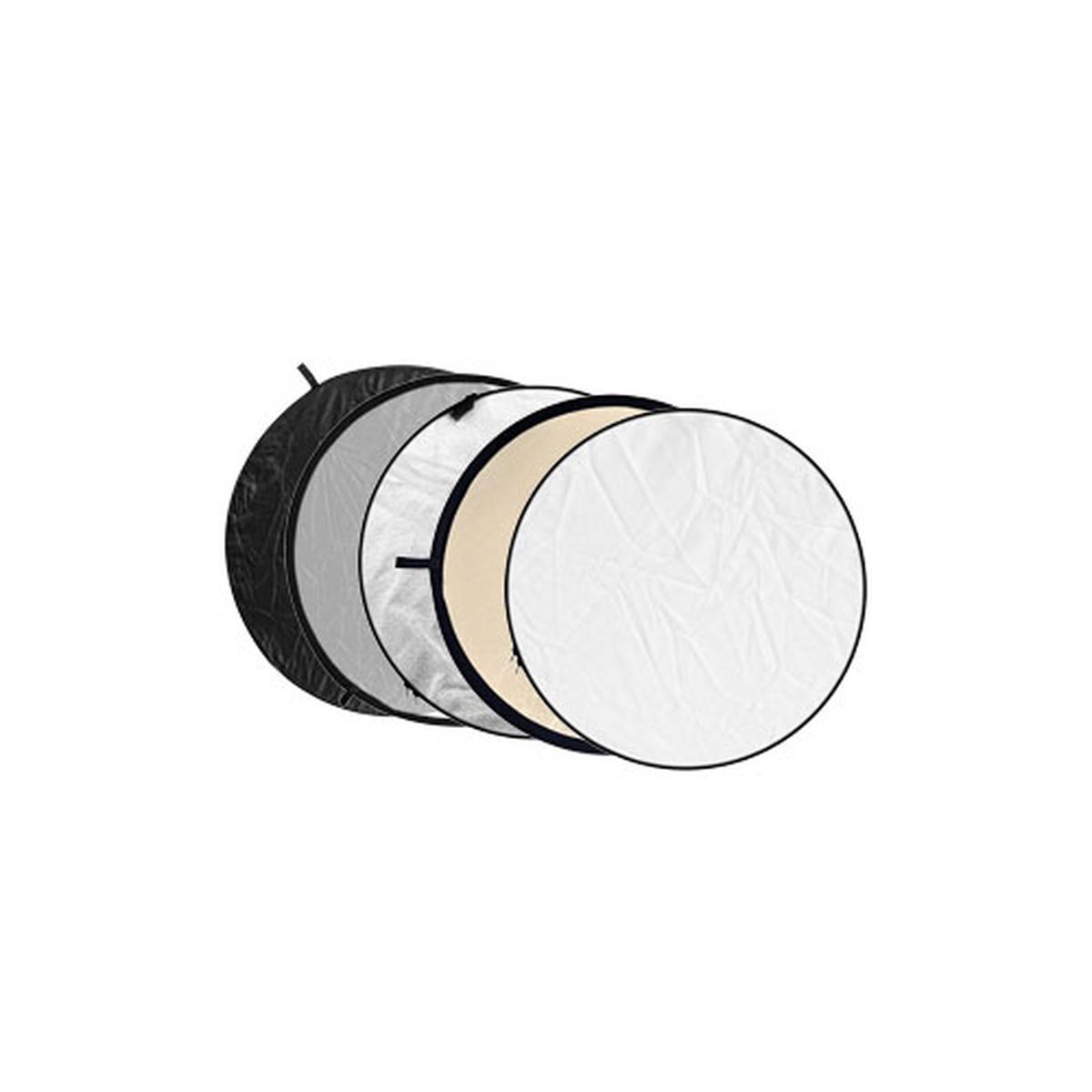 Godox 5-in-1 Reflexionsschirm Soft Gold, Silber, Schwarz, Weiß, Transparent - 110cm