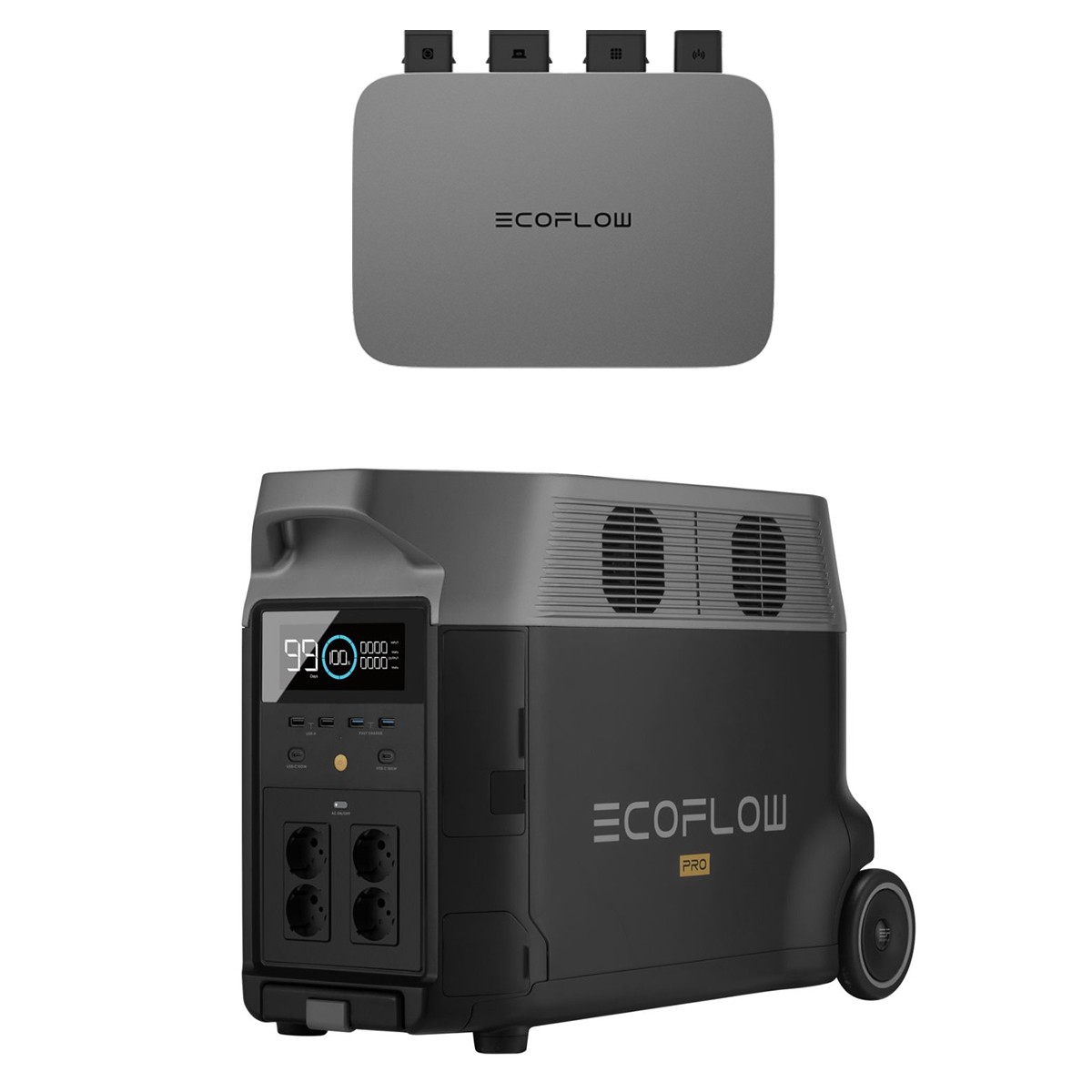 EcoFlow Delta Pro mit PowerStream Wechselrichter 800W 