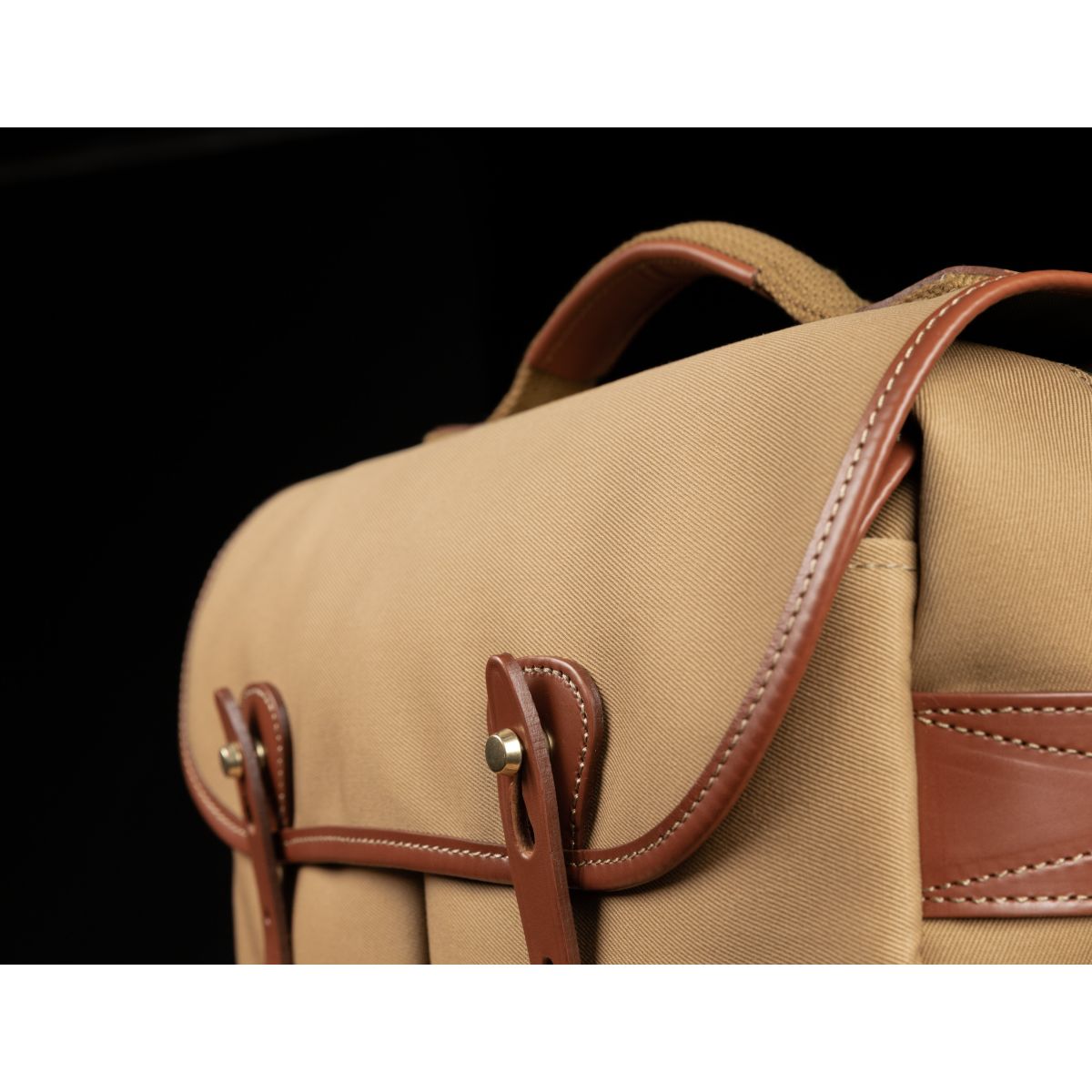 Billingham Mini Eventer Kamera / Tablet Tasche - Khaki Canvas / Hellbraunes Leder