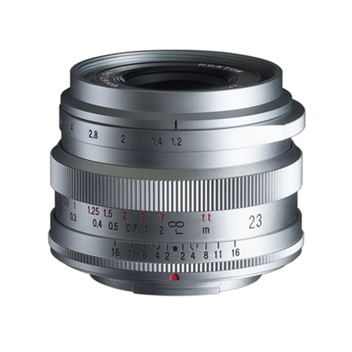Voigtländer 23 mm 1:1,2 Nokton Fuji X Silber