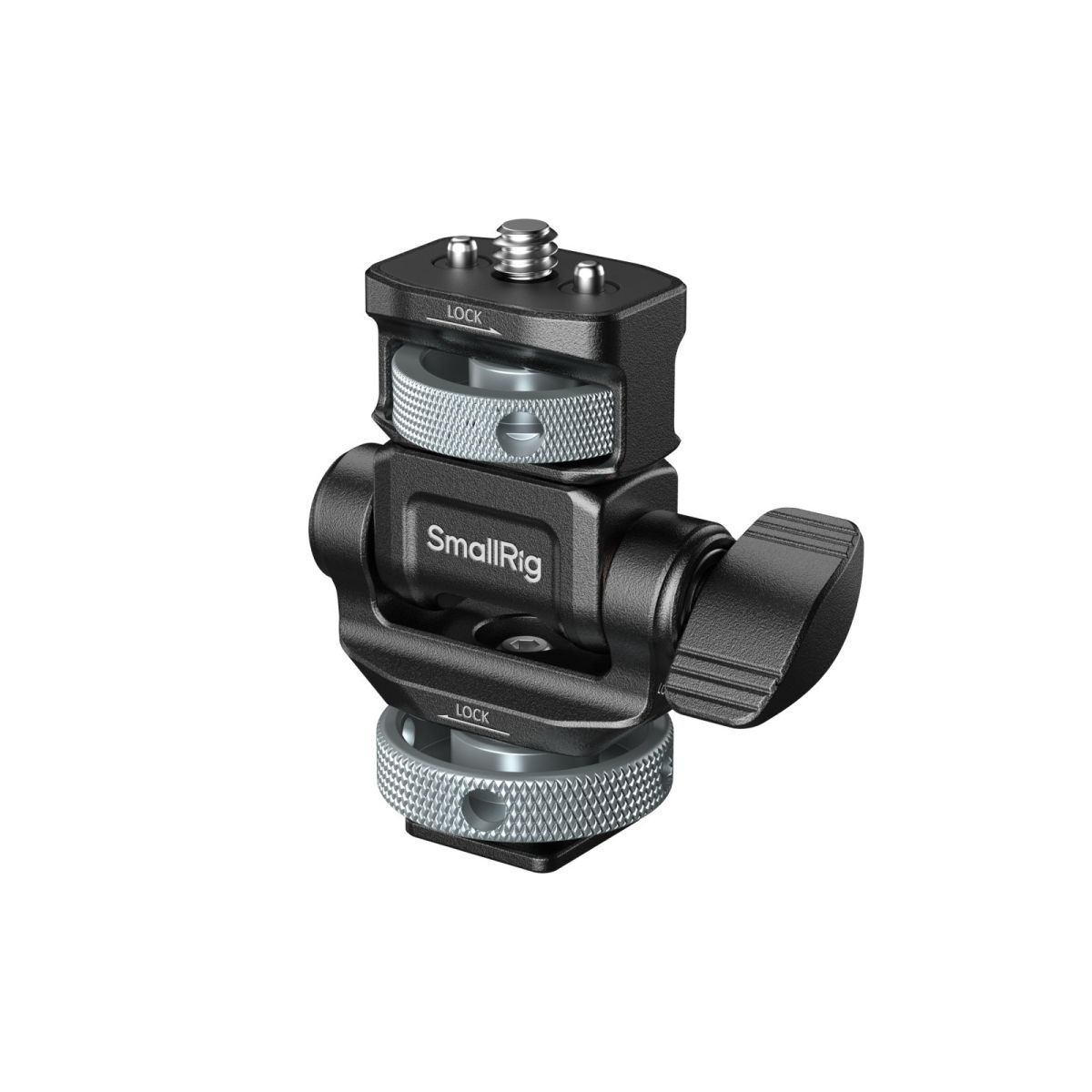 SmallRig 6313 Monitor Support für Horizontal & Vertical Shooting mit Cold Shoe Mount